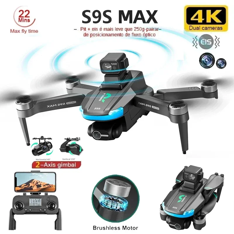 Rc Drone Uav - YENI S9S MAX MINI Drone 4K