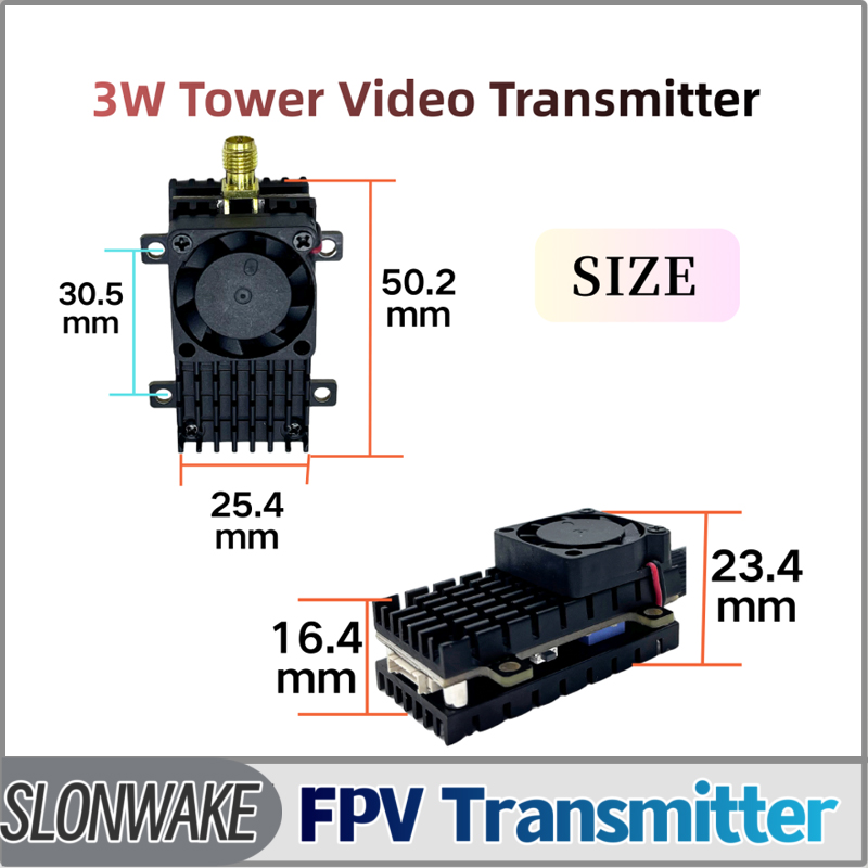 Vtx Video Transmitter - SLONWAKE 5.8G 3000mW Simülasyon VTX FPV