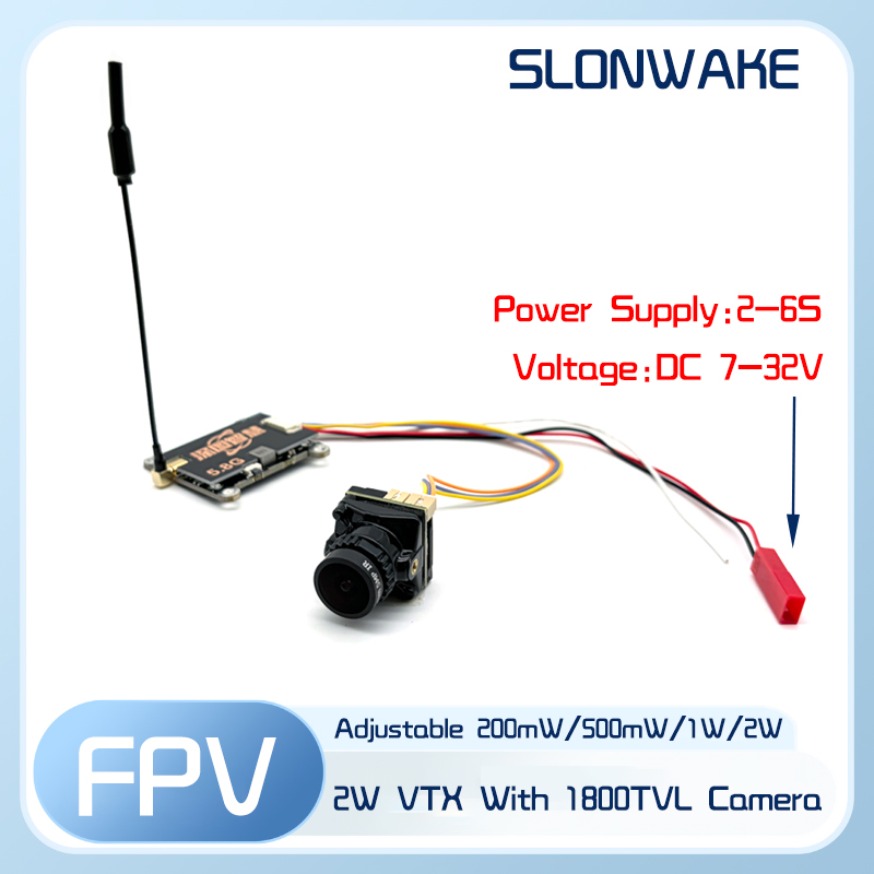 SLONWAKE 5.8G 56CH 2W verici V - Fpv Camera Cmos incelemesi ve fiyatı