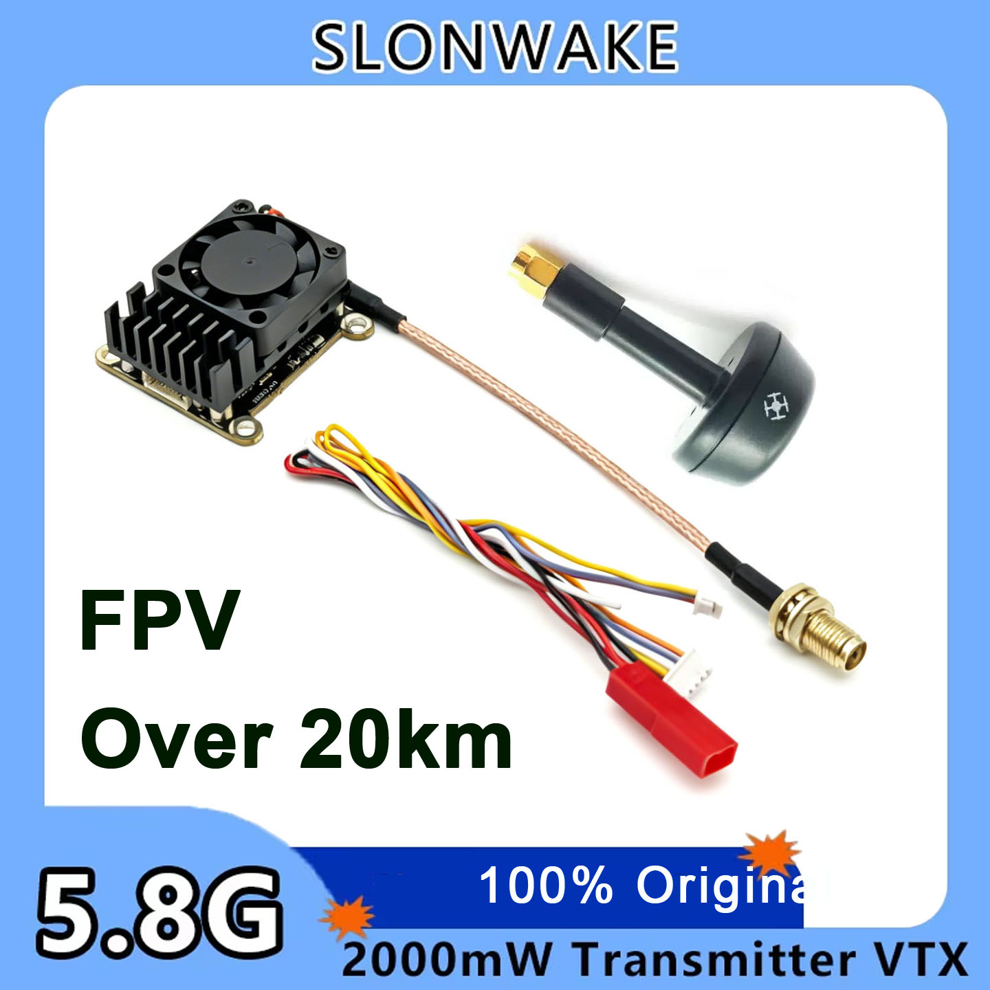 Yeni yükseltme 5.8Ghz 2W ayarl - Vtx Video Transmitter incelemesi ve fiyatı