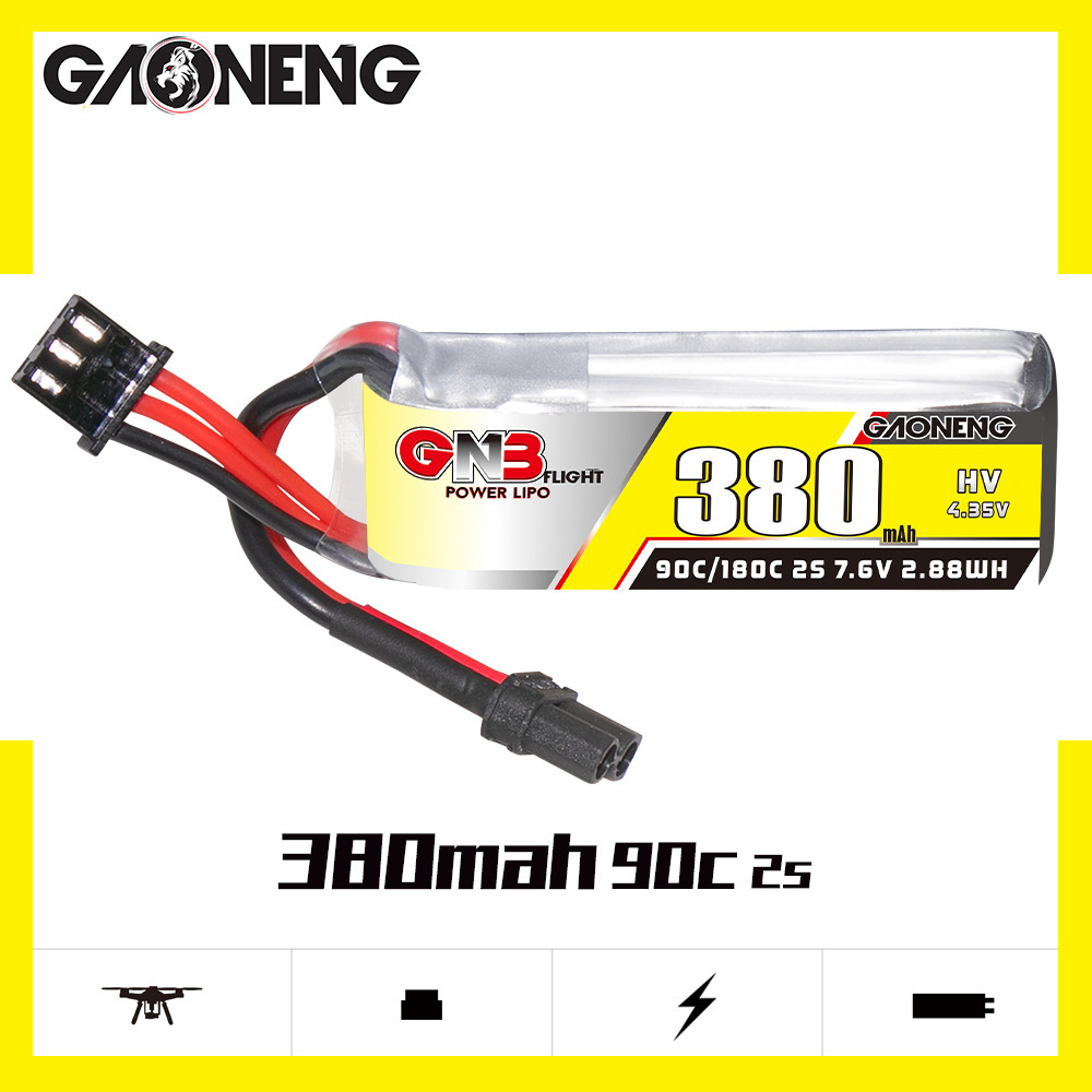 GNB 2S 7.6V 380mAh 90C/180C Li - Drone Carrera Rc incelemesi ve fiyatı