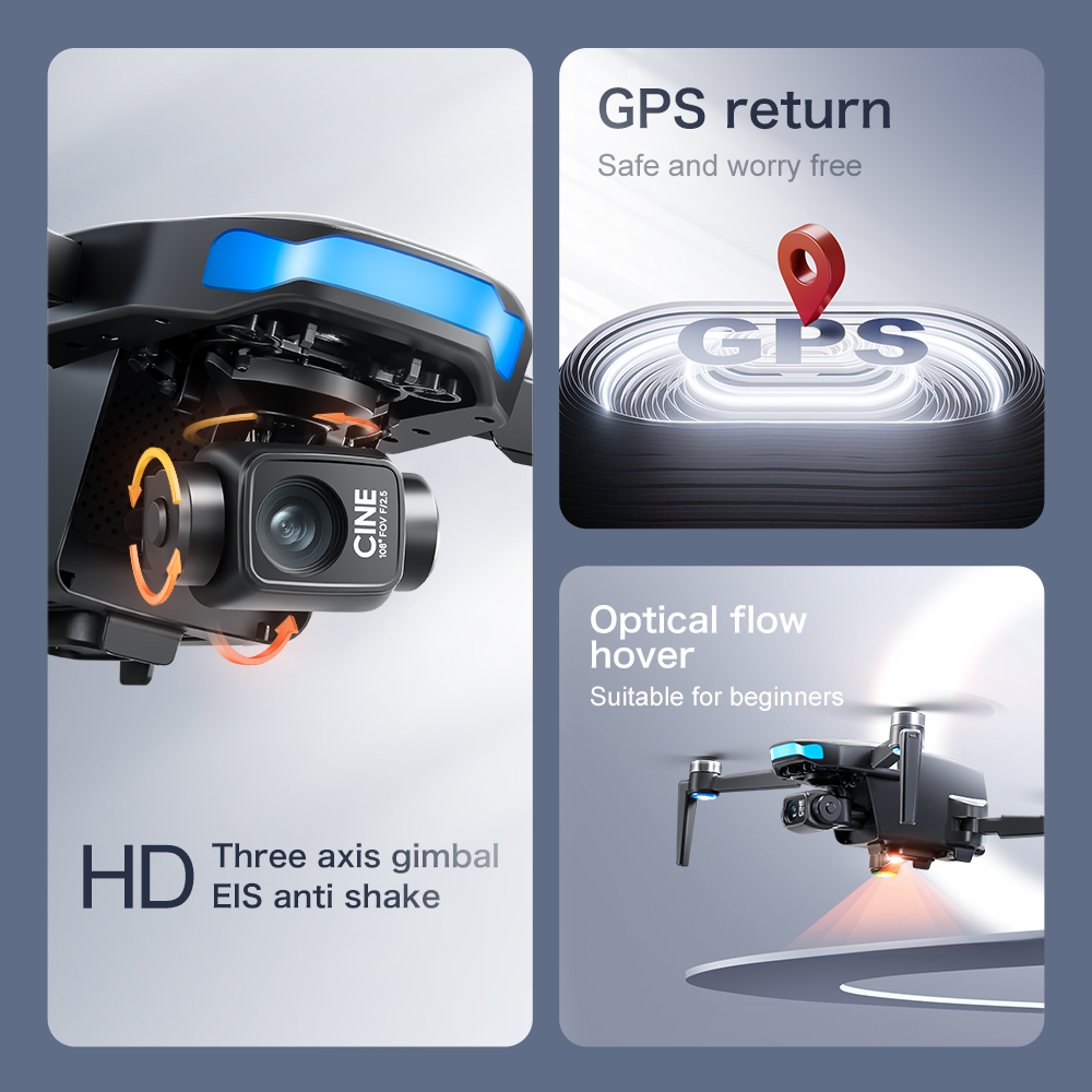 Orijinal S-X1 GPS Drone 8KHD p - Drone X1 Rc incelemesi ve fiyatı