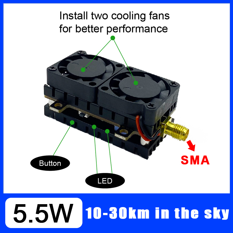 Uzun Menzilli 5.8GHz 5.5W Vide - Vtx Video Transmitter incelemesi ve fiyatı