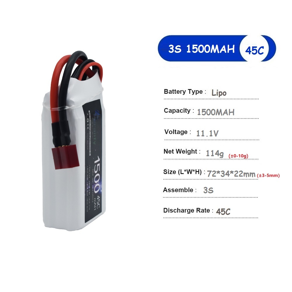 11.1V LiPo Pil 3S 1500mah 1800 - Drone Carrera Rc incelemesi ve fiyatı