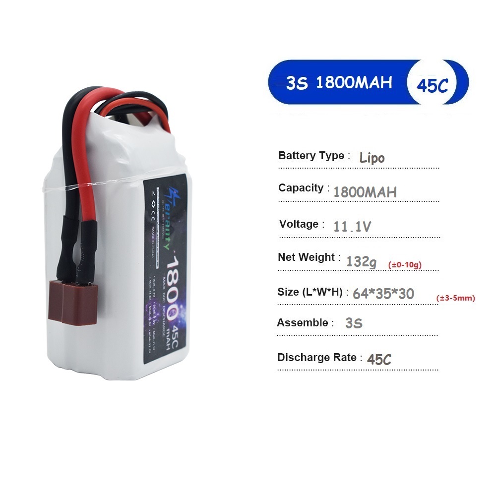 11.1V LiPo Pil 3S 1500mah 1800 - Drone Carrera Rc incelemesi ve fiyatı