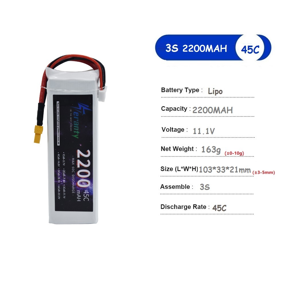 11.1V LiPo Pil 3S 1500mah 1800 - Drone Carrera Rc incelemesi ve fiyatı