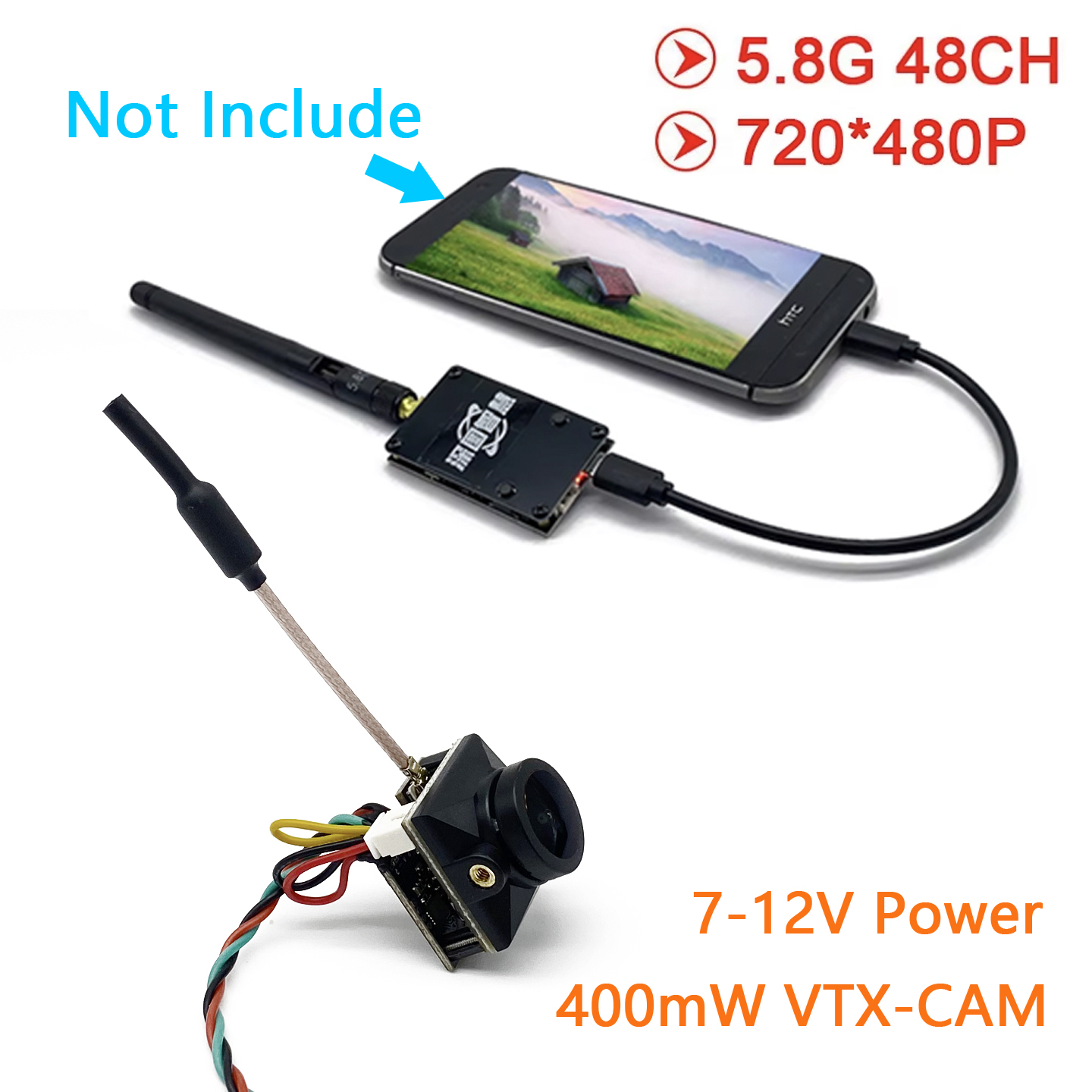 SLONWAKE 5.8G Analog UVC OTG A - Fpv Camera Cmos incelemesi ve fiyatı
